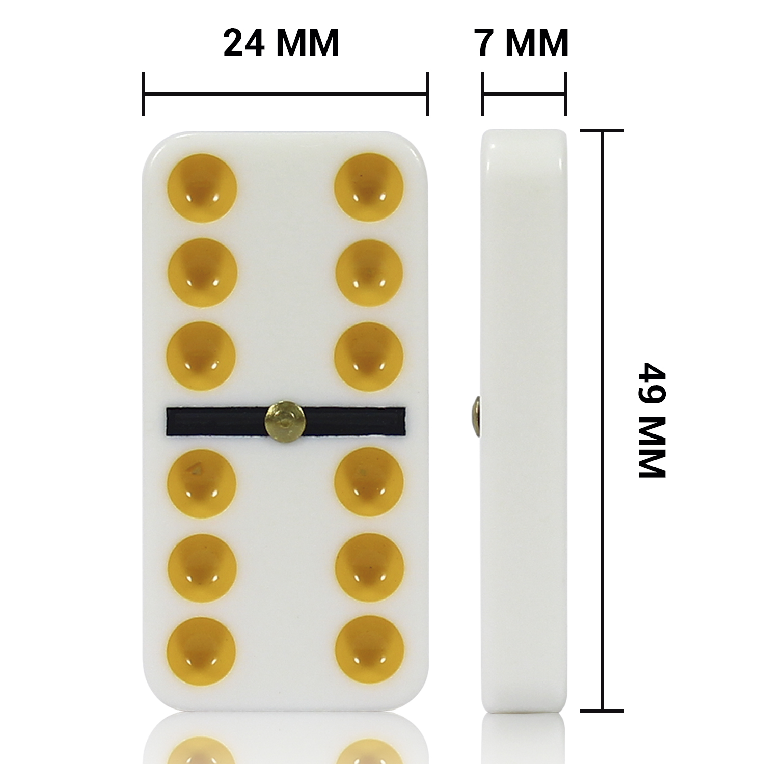 JOGO DOMINO 9MM PLASTICO NA LATA 28 PECAS 12 X 19,5 X 3,5 CM - 1914